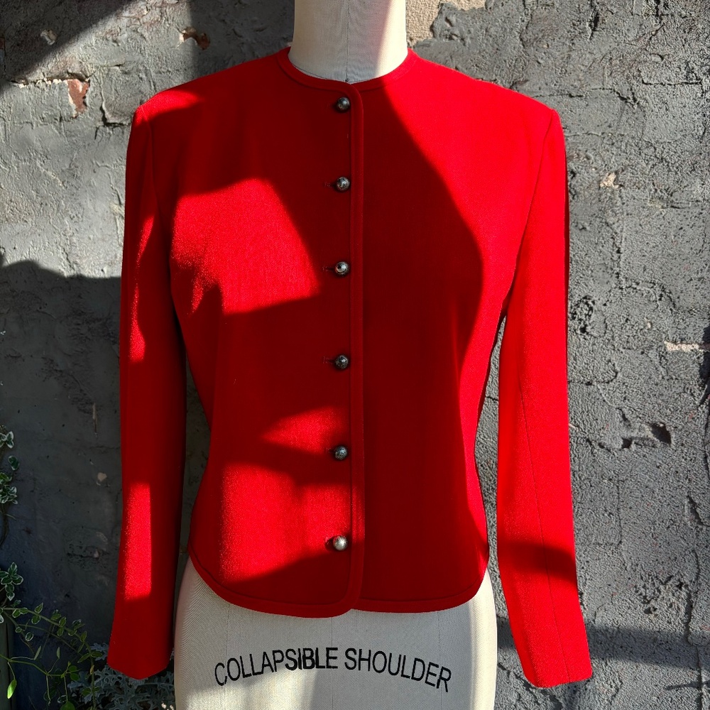 Pendleton Wool Cropped Blazer - image 2